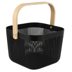 Mesh Storage Basket, Small Black
