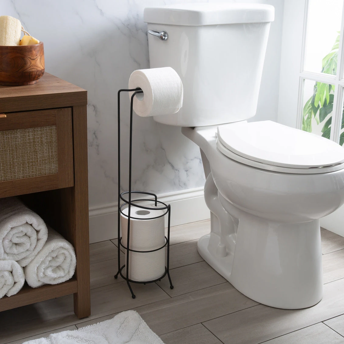 Toilet Paper Reserve - Oslen Black 1 Toilet Paper Reserve - Oslen Black