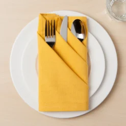 Cloth Napkin Set, Yellow