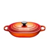 Le Creuset Oblong Casserole, Flame Enameled Cast Iron