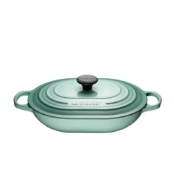 Le Creuset Oblong Casserole, Sage Enameled Cast Iron