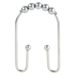 Shower Curtain Hooks, Dual Chrome
