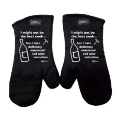 Oven Mitt, Set, Red Wine
