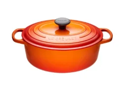 Le Creuset Oval Dutch Ovens, Flame Enameled Cast Iron