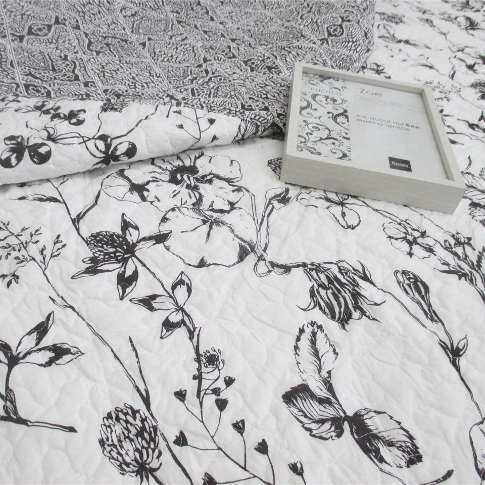 Quilt & Shams Set - Black Dahlia 1 Quilt & Shams Set - Black Dahlia