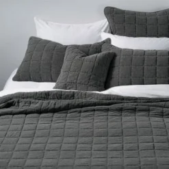 Quilt & Shams Set - Sweet Charcoal