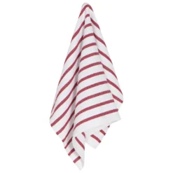 Dish Towel Basketweave - Carmine Red