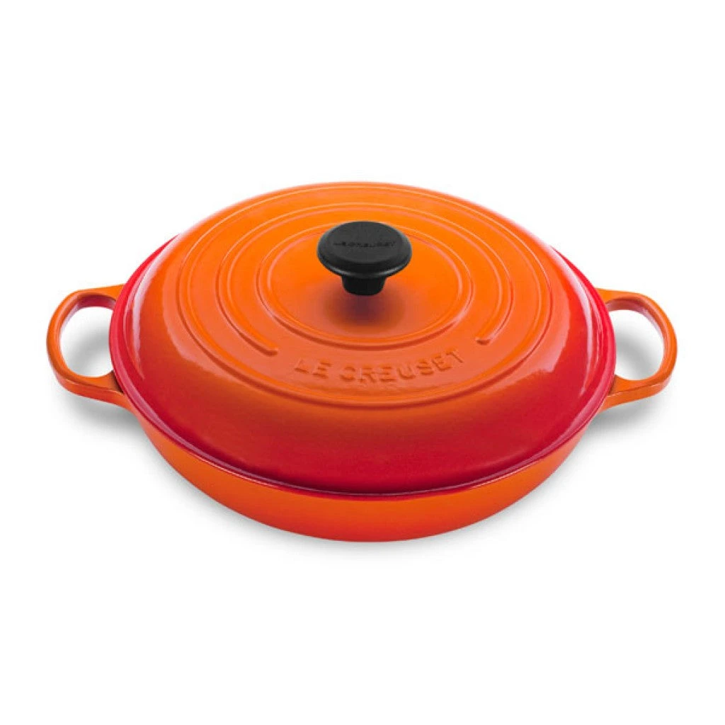 Le Creuset Braisers, Flame Enameled Cast Iron 1 Le Creuset Braisers, Flame Enameled Cast Iron